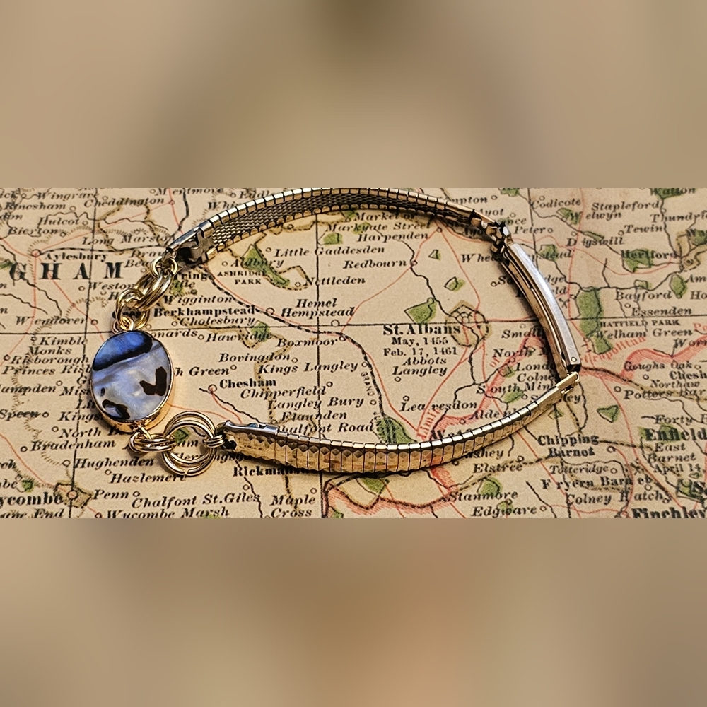 Home Crafted~ Real Gold & Abalone Braclets~Be a part of the solution.l!